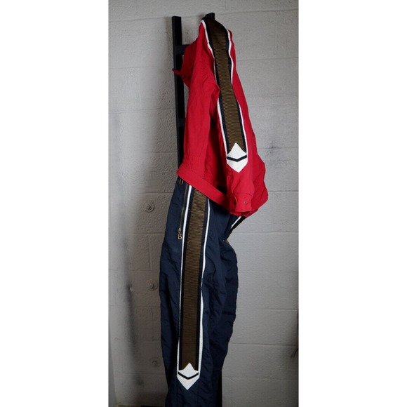 Bogner Ski Suit One Piece Snowsuit Snow Bib Apres Sport Red Vtg Large MENS 42 L - Picture 4 of 10